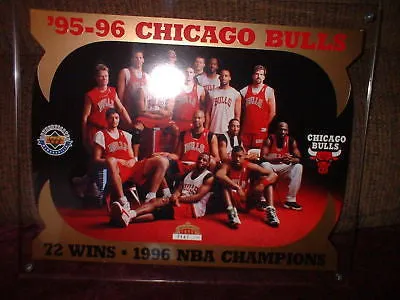 Chicago Bulls 8"x10" UD BlowUp Card w Acrylic display