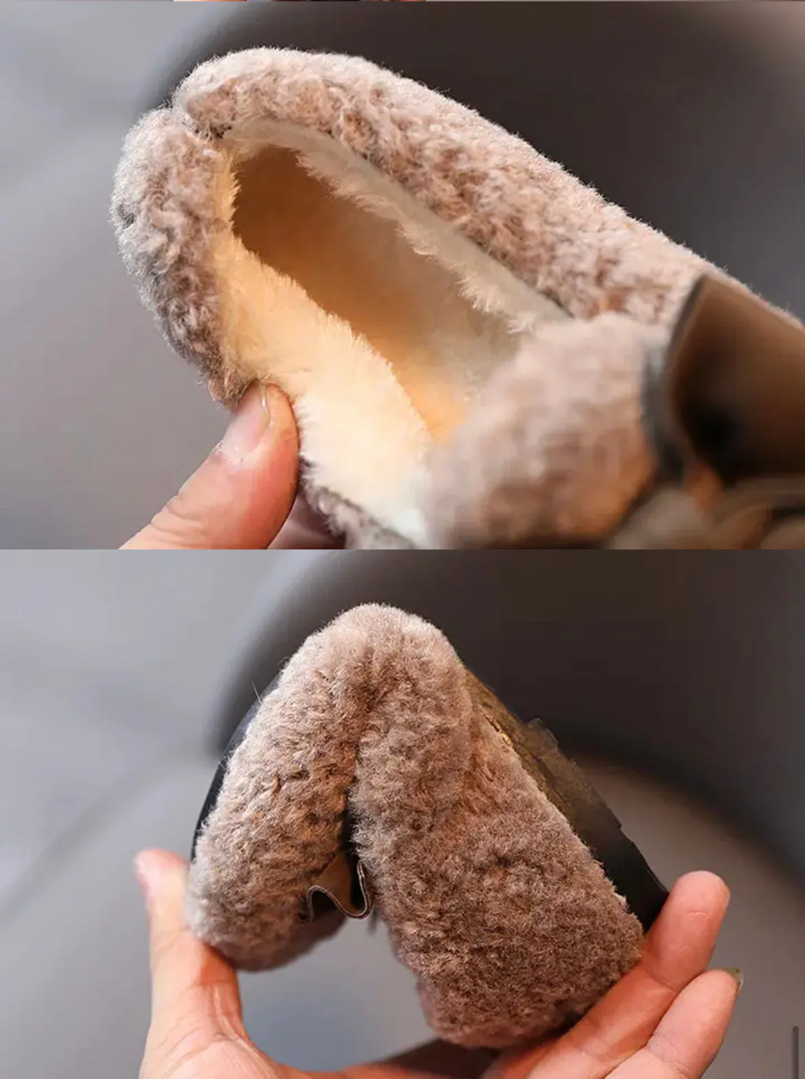Girls Fluffy Bow Shoes