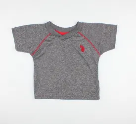 GREY ATHLETIC SHIRT APPROX. 3-6M PRE-LOVED