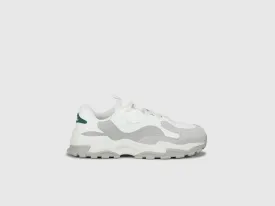 Perforations Lace-Up Chunky Athletic Sneakers